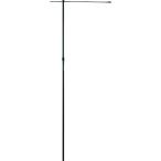 緑十字　のぼり用ポール（のぼり竿）　黒　ノボリ用ポールＡ−ＢＫ　全長１６００〜２９００ｍｍ　２段伸縮式 255102≪代引不可≫