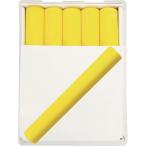 シンワ　工事用チョーク　黄１０本入り　プラケース付 74143