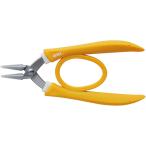 アネックス　ラジオペンチ（ステンレス）　ナイロンカバー付ラバーグリップヤットコ　両丸タイプ（丸・丸）　全長１３５ｍｍ 253-N