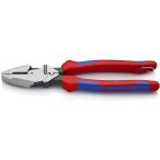 ＫＮＩＰＥＸ　架線工事用強力ペンチ　圧着付き　落下防止ハンドル 0912-240T≪在庫限り≫