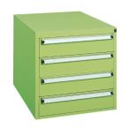 【ポイント15倍】 サカエ (SAKAE) 重量作業台用オプションキャビネット W-4N (530233) 《作業台》 【大型】