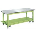 【ポイント15倍】 サカエ (SAKAE) 中量作業台ＫＶタイプ・ペダル昇降移動式（スチールカブセ天板仕様） KV-189PCFSU4 (035960) 《作業台》 【大型】