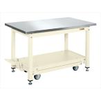 【ポイント15倍】 サカエ (SAKAE) 中量作業台ＫＶタイプ・ペダル昇降移動式（スチールカブセ天板仕様） KV-187PCFISU4 (035964) 《作業台》 【大型】