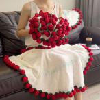 ブーケ ブランケット かぎ針編み DIY 花束 編み キット 手作り花束毛布 かっこいいブーケブランケット母の日 バレンタインデー 母の日ギフト 手作り毛布 お花見