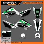 ショッピング2012 【並行輸入品】パワーゾーングラフィックスデカールステッカーバイクカワサキ KLX110 2010 2011 2012 2013 2014-2020 110 KLX 背景カスタム 04