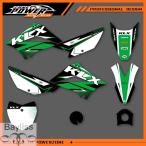 【並行輸入品】パワーゾーングラフィックスデカールステッカーバイクカワサキ KLX110 2010 2011 2012 2013 2014-2020 110 KLX 背景カスタム 02
