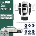 ショッピングサンシェード フロントガラス フレーム リアウィンドウ サンシェード 2022 2023 2024bydシール付き磁気カーサンシェード