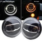 カーアクセサリー DOT 7インチ HALO LED ヘッドライト ジープ ラングラー JK TJ クラシック ミニ オースティンローバー スズキ サムライ ラダ 4X4 ニバ用