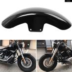 ショッピング2012 【並行輸入品】オートバイ グロスブラックフロントフェンダーショート マッドガード ハーレー ソフテイル スリム FLS スリム S FLSS 2012-2017