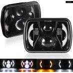 【並行輸入品】110W 7X6インチ 5X7インチ LED ヘッドライト ハイロービーム ハローDRL ジープ ラングラー YJ チェロキー XJ アクセサリー H6054 H5054 6052