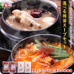 選べる 韓国スープ 4個セット 牛すじ スンドゥブ 煮込み 参鶏湯 スジ 肉 鶏 手羽元 サムゲタン ピリ辛 送料無料 FF