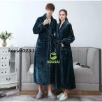 バスローブ ガウン メンズ レディース 着る毛布 ルームウェア 防寒 ロング カップル 男女兼用 夫婦 おしゃれ パジャマ 洗える 暖か もこもこ ふわふわ