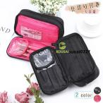 化粧ポーチ 使いやすい 小さめ メイクポーチ コスメポーチ 多機能 大容量 仕切り付き ナイロン 旅行用