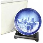 Royal Copenhagen Royal Copenhagen year plate 1988 год ( Showa 63 год )[ Copen - -gen. Рождество Eve ] фарфор фарфор синий blue память Рождество 