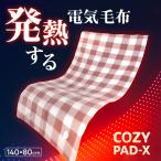 電気毛布 140x80cm 電気ブランケット 10段階温度調節 掛け敷き兼用 洗える極軽設計 静電気防止 ダニ退治 抗菌 防臭 冷え予防 防寒対策 ヒーターブランクケット
