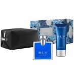 ブルガリ 香水 ブルー プールオム ポーチ付き コフレセット EDT SP 100ml + アフター ...