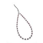 赤メノウと水晶のストラップ