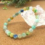 緑の石パワーストーンアズロマラカイトブレスレット天然石レディースメンズ開運...
