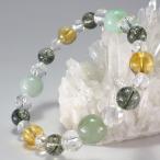 翡翠ルチルクォーツペリドットシトリンブレスレットパワーストーン天然石メンズ...