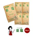 ナイカイ塩業 並塩 25kg×5袋（計125kg）