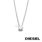 DIESEL дизель DX1593040 колье мужской серебряный Logo сумка узор подвеска аксессуары подарок [ за границей стандартный товар ]