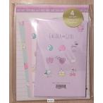 2020年7月・クーリア　4柄ボリュームレター (CHINA GIRL・パープル)