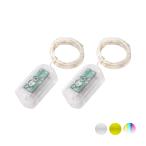 イルミネーションライト 2個セット LED 防水 柔軟 自由自在 2m 20灯 電飾 装飾 パーティー 結婚式 クリスマス ガーデンライト 屋内 屋外