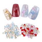  Heart прозрачный детали большая вместимость 150 шт гель ногти прозрачный Mini меньше цельный .... собственный Nailparts декоративные элементы ручная работа resin . входить 