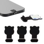 3 шт. комплект подсветка для коннектор покрытие Lightning колпак защитный корпус смартфон кошка .. силикон aluminium сплав пыленепроницаемый водонепроницаемый . царапина животное животное симпатичный 