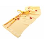 刺繍入り正絹振袖用小物帯揚げ丸ぐけ...