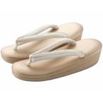 フォーマル 礼装用 白梅 草履 三枚芯 ゴールド 日本製 Lサイズ  zh-341-22