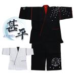 男女兼用 甚平 しじら織り 桜刺繍入り じんべい 全2色 M・Lサイズ js-23