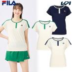 ショッピング半額以下 フィラ FILA テニスウェア レディース   ゲームシャツ EL0037 2025SS