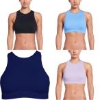 Nike NIKE плавание купальный костюм женский ребра с высоким воротником бикини верх NESSF269