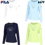 ショッピングテニス フィラ FILA テニスウェア レディース   グラフィック長袖Tシャツ VL2817 2024SS