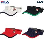 フィラ FILA テニスキャップ・バイザー レディース ボックスロゴストライプバイザー VL9283 9月上旬発売予定※予約 2023FW