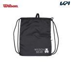 『即日出荷』ウイルソン Wilson テニスバッグ・バドミントンバッグ・ケース  ONE BEAR CINCH BAG BLACK ナップサック WR8008501001