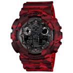 Yahoo! Yahoo!ショッピング(ヤフー ショッピング)【即納】カシオCASIO Gショック ジーショック G-SHOCK 海外モデル 迷彩 ミリタリー カモフラージュ レッド GA-100CM-4A