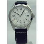 ハミルトン Hamilton カーキ　フィールド　QZ　40mm SV レザー H68551753