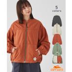 クリフメイヤー レディース KRIFF MAYER LADYS アウター ゆったり 春 夏 ジップアップ 古着風 羽織 綿100% キャップショルダー ジャケット 2023SS