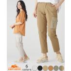 クリフメイヤー レディース KRIFF MAYER LADYS パンツ ボトムス 美脚 ストレッチ カーゴパンツ 軽い テーパード 春 夏 秋 異素材 ミックス カーゴ パンツ 2023SS