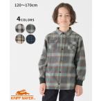 クリフメイヤー キッズ KRIFF MAYER KIDS トップス 子供服 長袖 綿 伸縮性 秋 冬 小学生 中学生 2024FW ハッピー ネルシャツ
