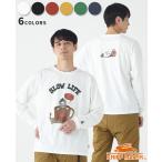 クリフメイヤー KRIFF MAYER メンズ ユニセックス 長袖 Tシャツ バックプリント 綿 コットン100 アメカジ アウトドア チルタイムロンT コーヒー