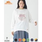 クリフメイヤーレディース KRIFF MAYER LADYS 長袖Tシャツ レディース Tシャツ 綿100 刺繍 春 秋 冬 シンプル カジュアル ゆったり アメカジ コクーン ロンT
