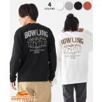 クリフメイヤー KRIFF MAYER メンズ ユニセックス 長袖 Tシャツ バックプリント 袖リブ クルーネック アメカジ 秋 春 POPコミックブラザーズロンT ピン