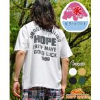 クリフメイヤー KRIFF MAYER メンズ ユニセックス 半袖 Tシャツ 接触冷感 吸水速乾 ドライ UVカット 紫外線対策 バックプリント 夏季 GO T HOPE
