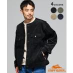 クリフメイヤー KRIFF MAYER メンズ ユニセックス 長袖 ライトアウター シャツジャケット ベトジャン カジュアル アメカジ 秋 春 ノーカラーコーデュロイJK