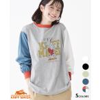 クリフメイヤー レディース KRIFF MAYER LADYS トップス Tシャツ 長袖 プリント 刺繍 シンプル 伸縮性 ストレッチ 春 秋 2025SS クリフラビット ロンT