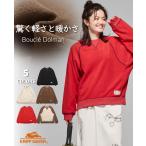 クリフメイヤー レディース KRIFF MAYER LADYS ロンT スウェット フリース 長袖 裏起毛 軽い 暖かい 体型カバー ワイド カジュアル ブークレ ドルマン クルー