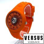 ★海外限定品! シンプルな美しさ ヴェルサス ヴェルサーチ Versus Versace レディース 腕時計 クォーツ ラバー オレンジ 高級ブランド 新品 匿名配送 未使用